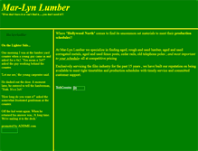Tablet Screenshot of mar-lynlumber.com